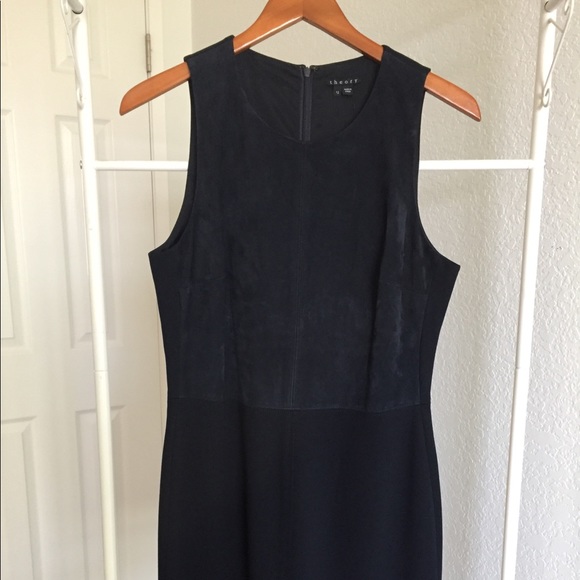 Theory Jinxil K Suede Combo Dress - Picture 5 of 8